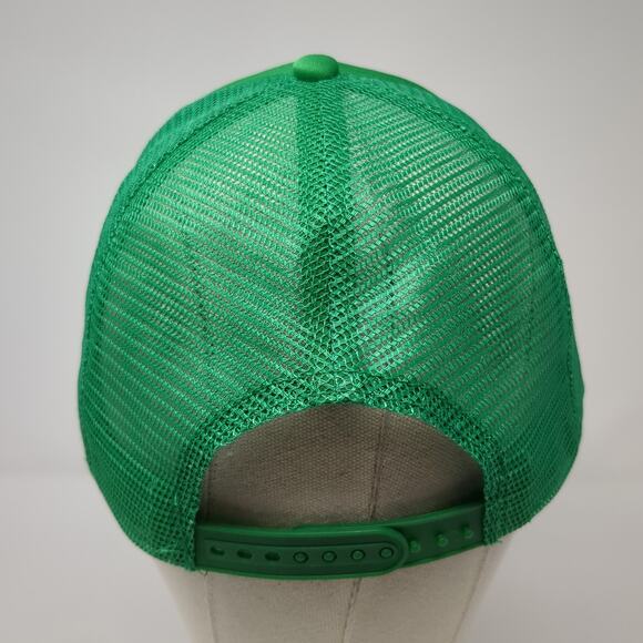 Ceiba Snapback Trucker Hat Green One Size Adjustable Mesh Back Rope Polyester - Picture 6 of 9